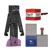 Imagine MINECRAFT CRAFT A BLOCK FIGURINA ENDERMAN 8CM