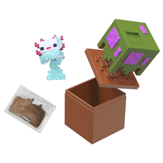 Imagine MINECRAFT MINI MODE SET EXPLORARE MINIERA AXOLOTL