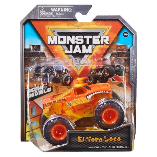 Imagine MONSTER JAM MASINUTA METALICA EL TORO LOCO SCARA 1 LA 64