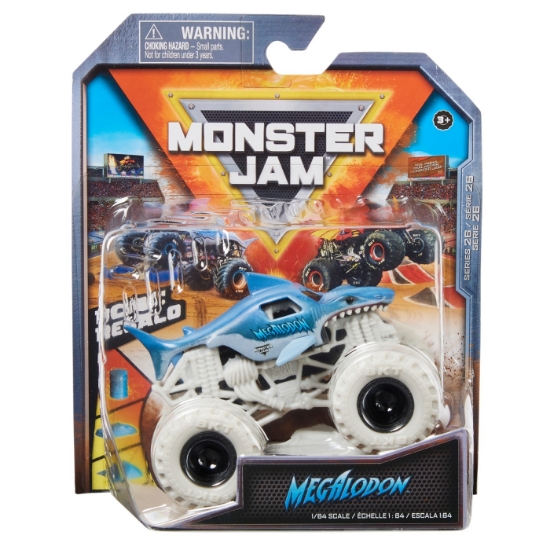 Imagine MONSTER JAM MASINUTA METALICA MEGALODON SCARA 1 LA 64