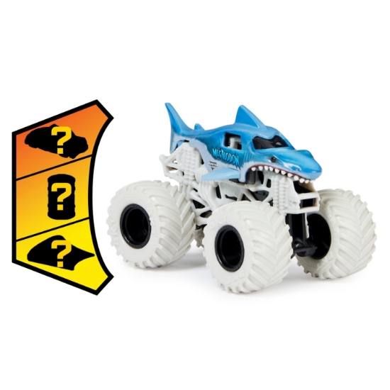 Imagine MONSTER JAM MASINUTA METALICA MEGALODON SCARA 1 LA 64
