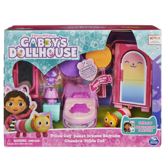 Imagine GABBYS DOLLHOUSE CASA DE LUX DORMITORUL VISELOR FRUMOASE A LUI PILLOWCAT