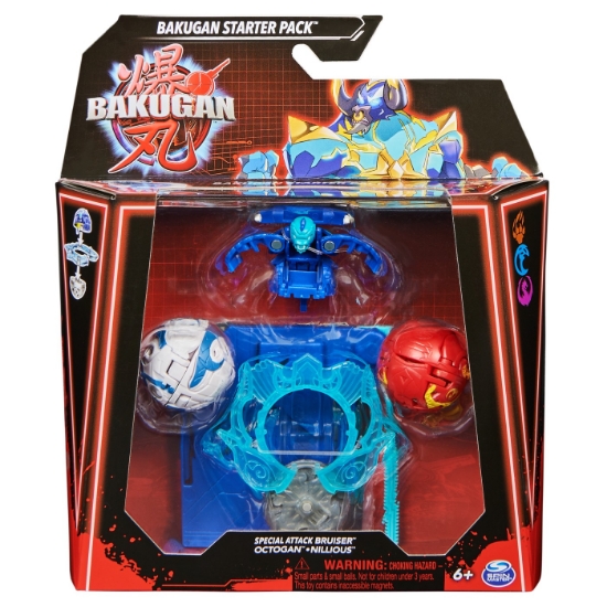Imagine BAKUGAN STARTER PACK BRUISER, OCTOGAN SI NILLIOUS