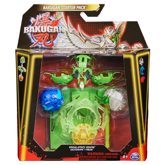 Imagine BAKUGAN STARTER PACK VENTRI, OCTOGAN SI TROX