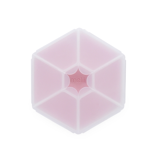 Imagine CUTIE SNACK HEXAGON SNACKLE 6 COMPARTMENTE, MELII, PINK