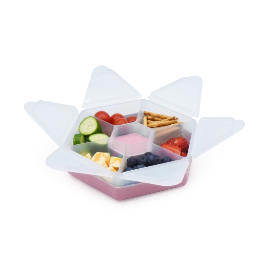 Imagine CUTIE SNACK HEXAGON SNACKLE 6 COMPARTMENTE, MELII, PINK