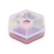 Imagine CUTIE SNACK HEXAGON SNACKLE 6 COMPARTMENTE, MELII, PINK