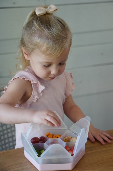 Imagine CUTIE SNACK HEXAGON SNACKLE 6 COMPARTMENTE, MELII, PINK