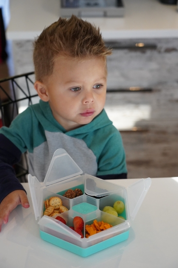 Imagine CUTIE SNACK HEXAGON SNACKLE 6 COMPARTMENTE, MELII, BLUE