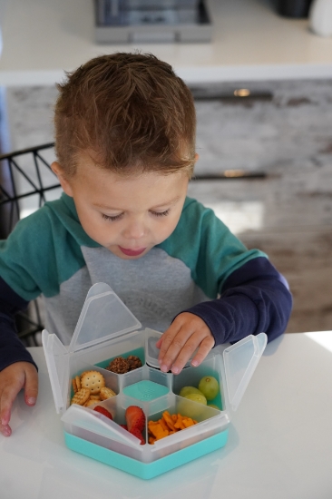 Imagine CUTIE SNACK HEXAGON SNACKLE 6 COMPARTMENTE, MELII, BLUE