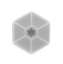 Imagine CUTIE SNACK HEXAGON SNACKLE 6 COMPARTMENTE, MELII, GREY
