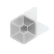 Imagine CUTIE SNACK HEXAGON SNACKLE 6 COMPARTMENTE, MELII, GREY