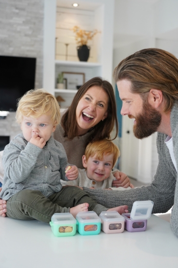 Imagine SET 4 RECIPIENTE SILICON SNAP&GO CUBES, MELII, 4*118 ML