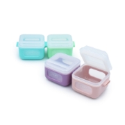 Imagine SET 4 RECIPIENTE SILICON SNAP&GO CUBES, MELII, 4*118 ML