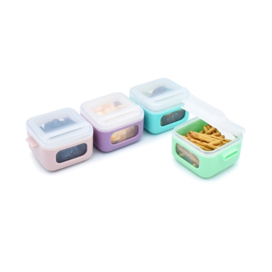 Imagine SET 4 RECIPIENTE SILICON SNAP&GO CUBES, MELII, 4*118 ML