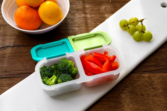 Imagine CUTIE SNACK 2 COMPARTIMENTE, MELII, CACTUS FERN SAGE