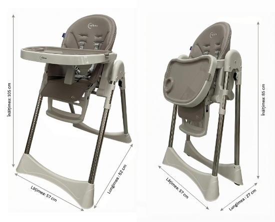 Imagine MIILUNA SCAUN DE MASA PLIABIL ANDROMEDA, GREY