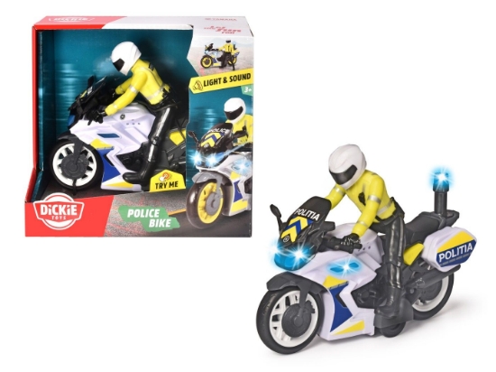 Imagine Motocicleta de poliție 17 cm