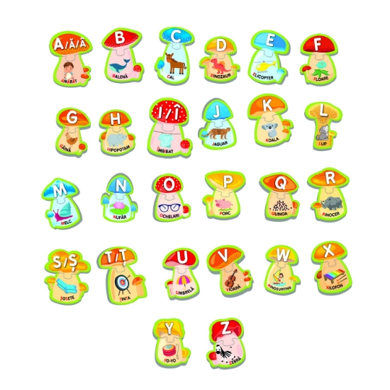 Imagine AGERINO PUZZLE DE LA A LA Z IN LIMBA ROMANA