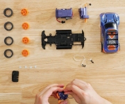 Imagine SILVERLIT EXOST BUILD 2 DRIVE MASINUTA RC ALBASTRA