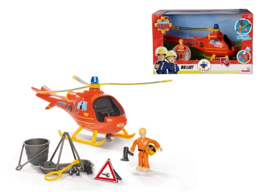 Imagine Pompierul Sam elicopterul Wallaby cu figurină Tom Thomas