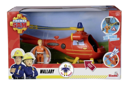Imagine Pompierul Sam elicopterul Wallaby cu figurină Tom Thomas