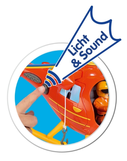 Imagine Pompierul Sam elicopterul Wallaby cu figurină Tom Thomas