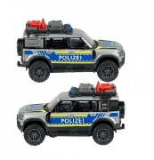 Imagine Majorette mașină de poliție Land Rover cu lumini și sunete