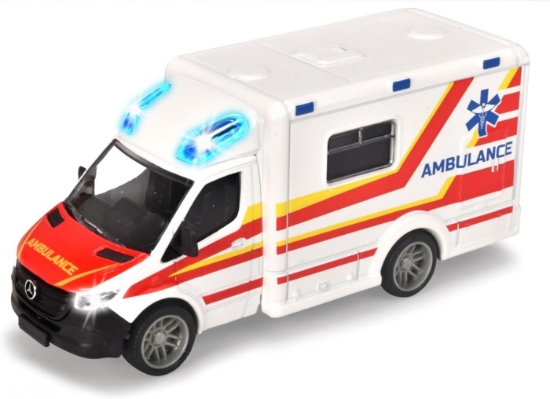 Imagine Majorette ambulanța Mercedes Benz Sprinter cu lumini și sunete