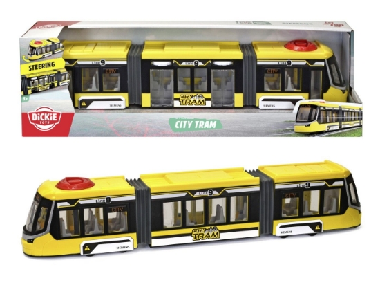Imagine Dickie tramvai Siemens Avenio galben