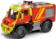 Imagine Majorette mașină de pompieri Mercedes Unimog U530 cu sunete și lumini