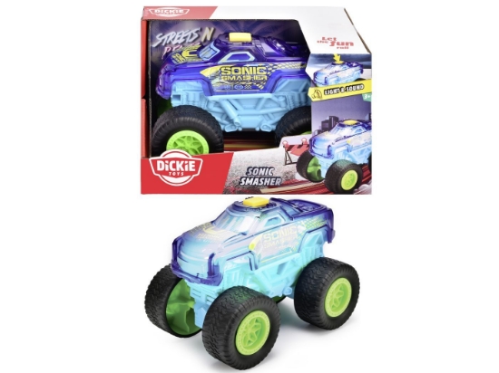 Imagine Dickie mașină de teren Sonic Smasher cu lumini și sunete 17cm