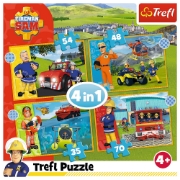Imagine PUZZLE TREFL 4IN1 POMPIERUL SAM -  CURAJOSUL SAM