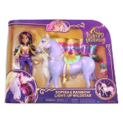 Imagine Unicorn Academy set Sophia și Wildstar lumină de curcubeu