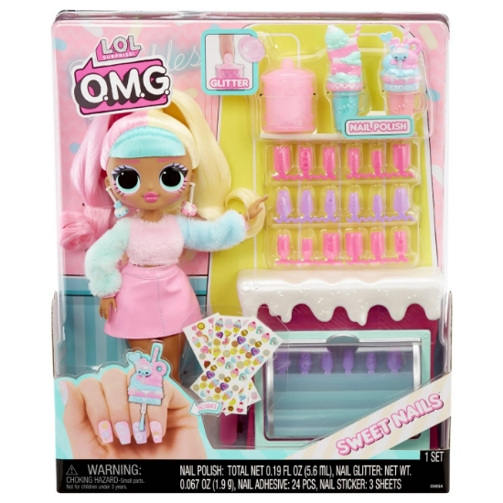 Imagine L.O.L. Surprise! O.M.G. Sweet Nails Candylicious Sprinkles Shop set păpușă cu accesorii