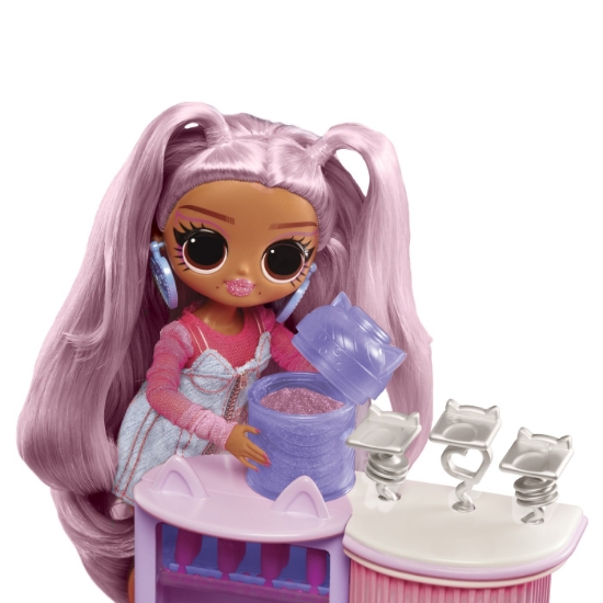 Imagine L.O.L. Surprise! OMG Sweet Nails Kitty K Café set păpușă cu accesorii