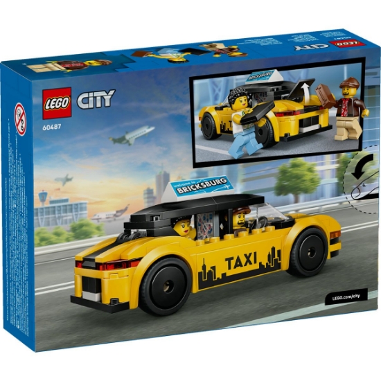 Imagine LEGO CITY TAXI GALBEN 60487