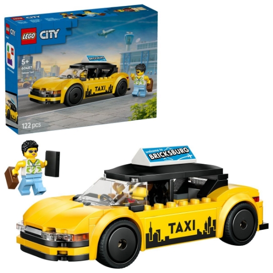 Imagine LEGO CITY TAXI GALBEN 60487