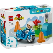 Imagine LEGO DUPLO MOTOCICLETA ALBASTRA DE POLITIE 10471