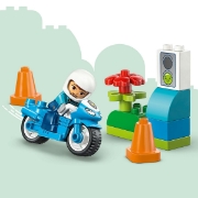 Imagine LEGO DUPLO MOTOCICLETA ALBASTRA DE POLITIE 10471
