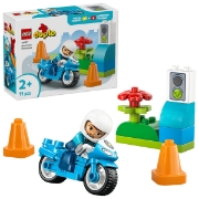 Imagine LEGO DUPLO MOTOCICLETA ALBASTRA DE POLITIE 10471