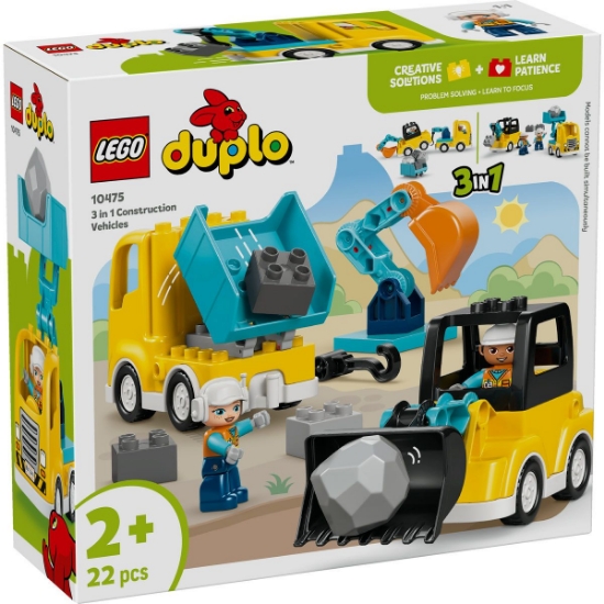 Imagine LEGO DUPLO VEHICULE DE CONSTRUCTII 3 IN 1 10475
