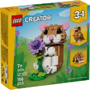 Imagine LEGO CREATOR HAMSTER ADORABIL CU O FLOARE 31376