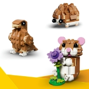 Imagine LEGO CREATOR HAMSTER ADORABIL CU O FLOARE 31376