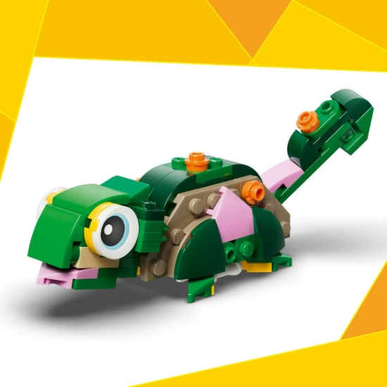 Imagine LEGO CREATOR BROASCA TESTOASA CU O FLOARE DE NUFAR 31377