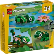 Imagine LEGO CREATOR BROASCA TESTOASA CU O FLOARE DE NUFAR 31377