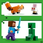 Imagine LEGO MINECRAFT AVENTURA DIN TAIGA A LUI STEVE 21583