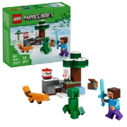 Imagine LEGO MINECRAFT AVENTURA DIN TAIGA A LUI STEVE 21583