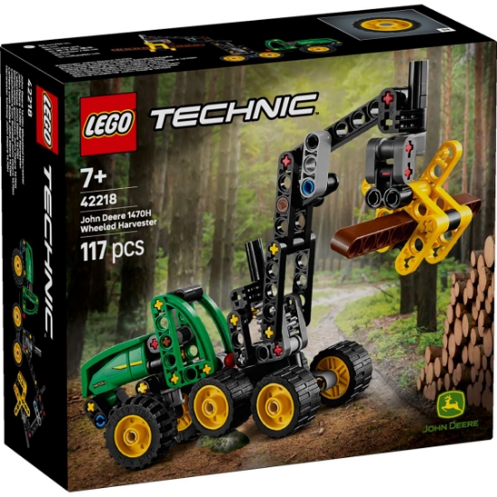 Imagine LEGO TECHNIC UTILAJ DE TAIAT SI STIVUIT COPACI JOHN DEERE 1470H 42218
