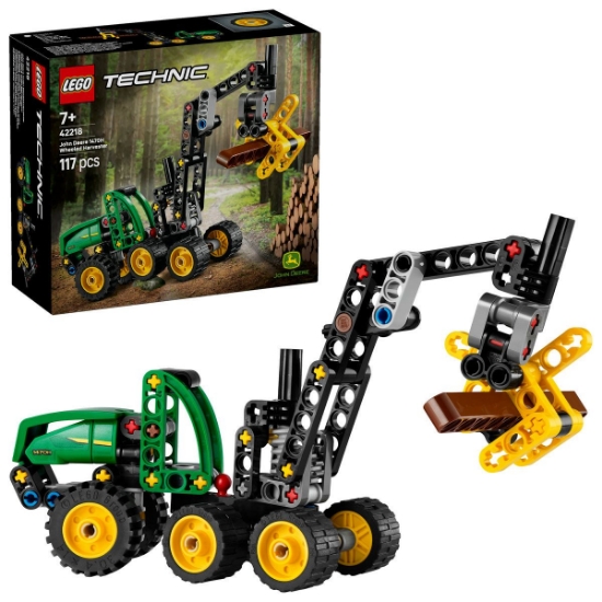 Imagine LEGO TECHNIC UTILAJ DE TAIAT SI STIVUIT COPACI JOHN DEERE 1470H 42218